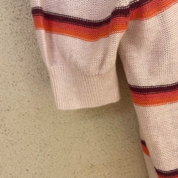 Free People Cream Stripped Sweater - Picture 4 of 7